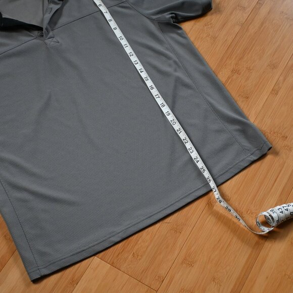 Pair of Men's World Wide Sportsmen Polo Shirts Size Large Sea Green and Grey - Picture 6 of 14